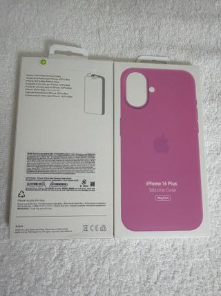 Cover iPhone 16 Plus Silicone Apple MagSafe rossa