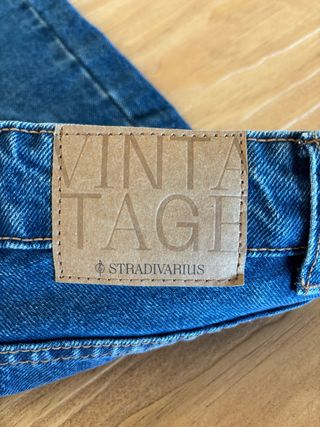 Falda vaquera larga azul