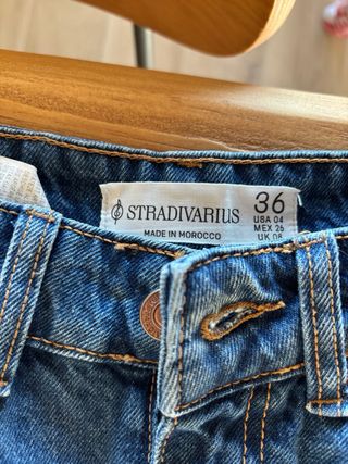 Falda vaquera larga azul