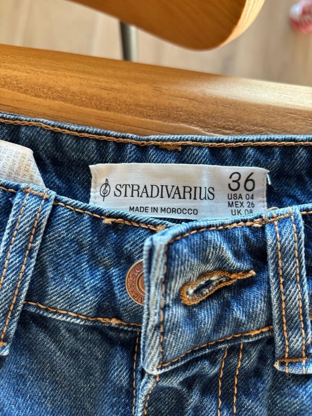 Falda vaquera larga azul