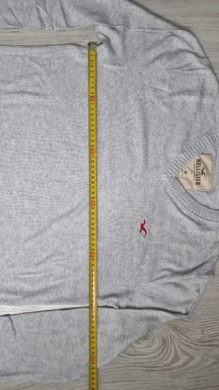 Jersey Hollister Gris Talla M