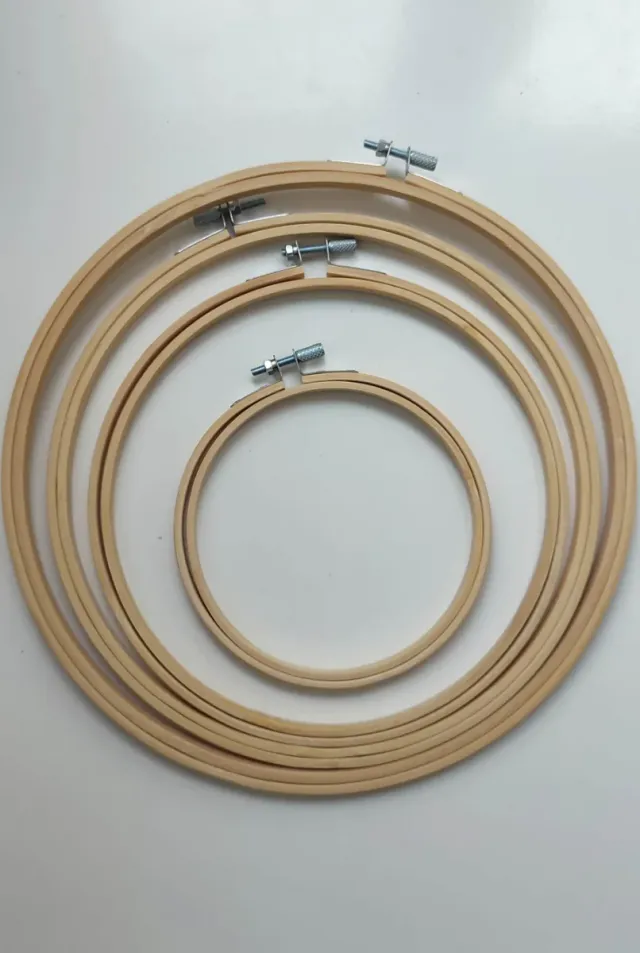Set de 4 Bastidores de Bordado de Madera