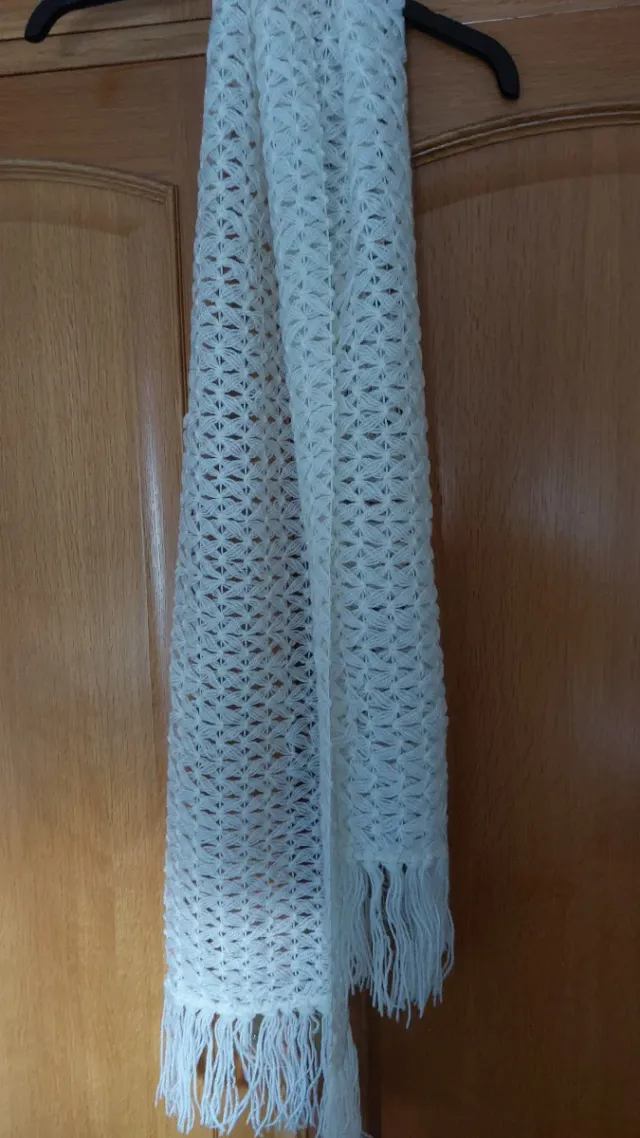 Chal blanco para trajes regionales