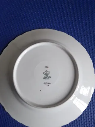 2 Piattini Porcellana Dorati Halka Sylvia