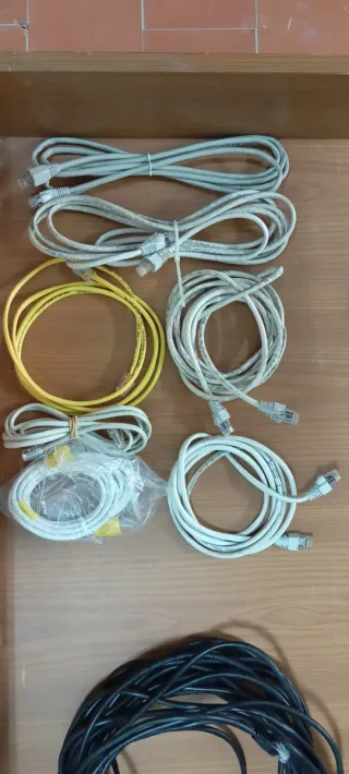 7 Cables Ethernet conectores RJ45 1- 20m Cat. 5e