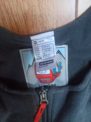 Mono de nieve para niño 5-6 años