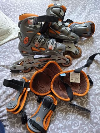 Patines en línea infantiles con protecciones