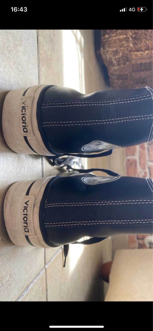 Zapatillas Victoria Negras Mujer