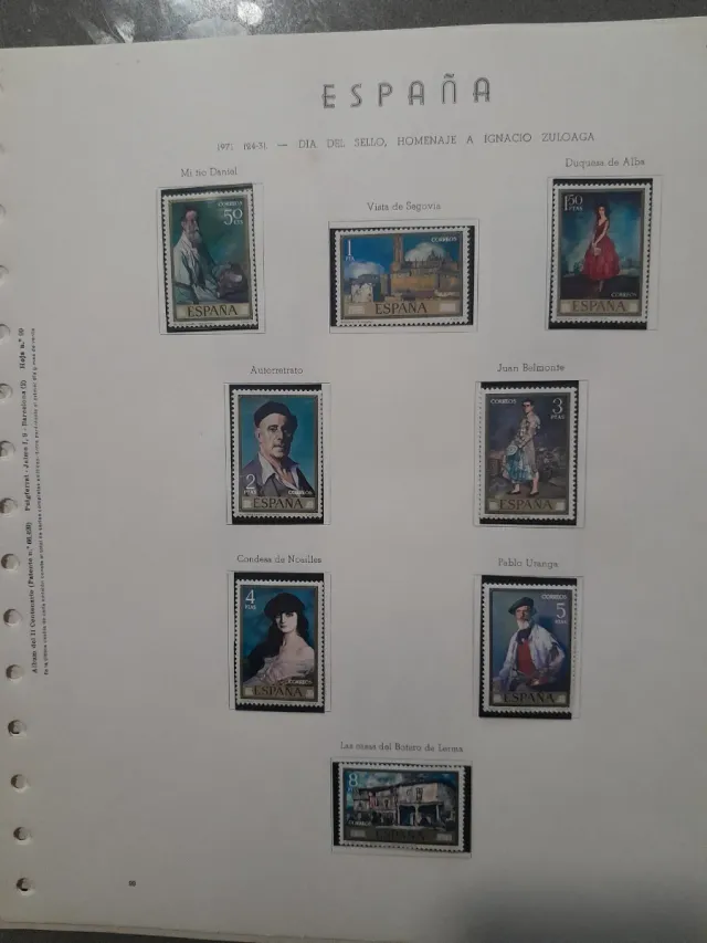 Sellos España 1971 Año Completo