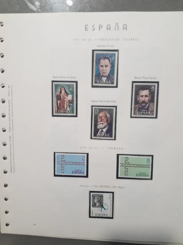 Sellos España 1971 Año Completo