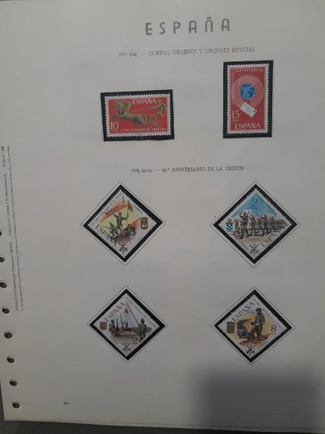 Sellos España 1971 Año Completo