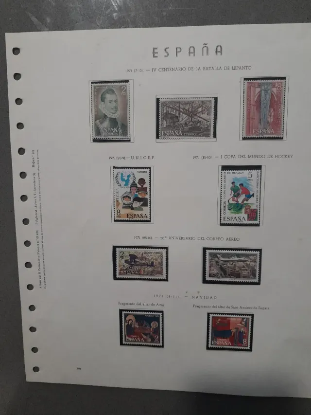 Sellos España 1971 Año Completo