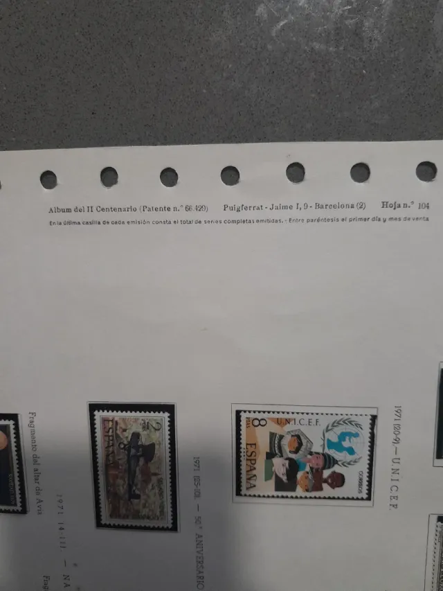 Sellos España 1971 Año Completo