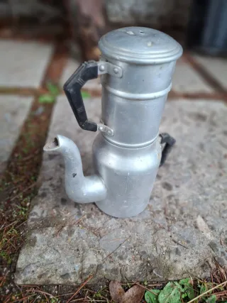 Cafetera de pota o brasa