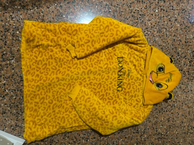 Sudadera/Albornoz Rey León Disney Talla Única