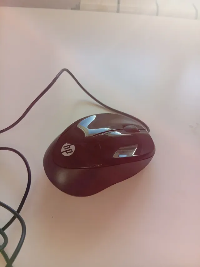 Ratón HP Negro con Cable