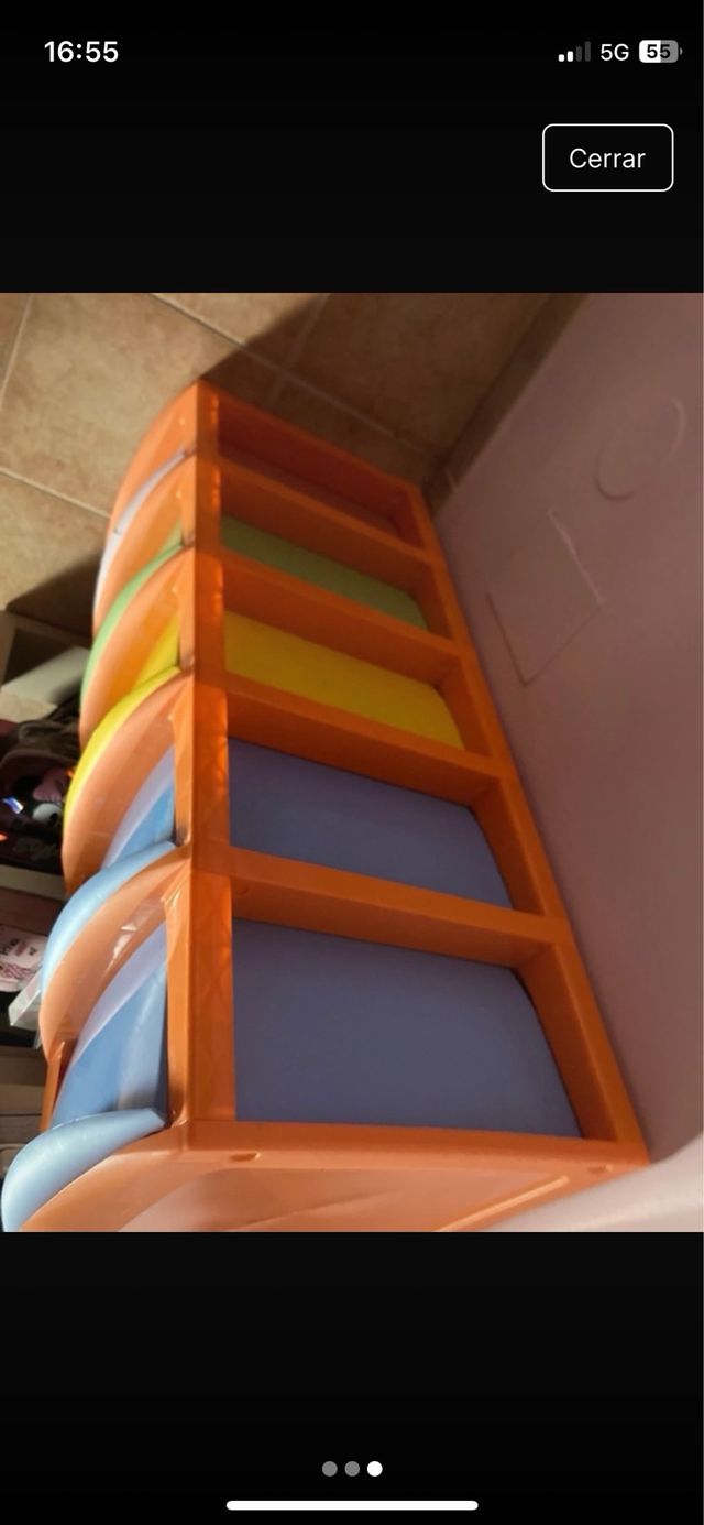 Organizador de almacenaje de plástico