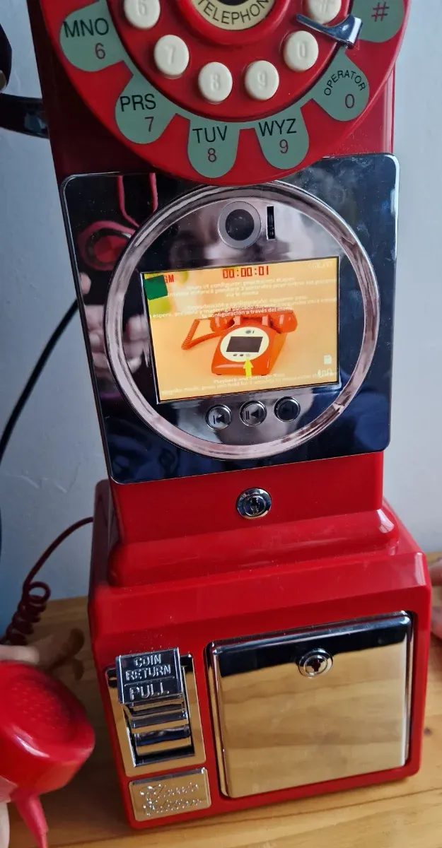 Teléfono Público Americano Rojo 1957