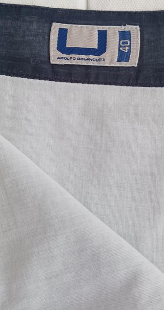 Falda Adolfo Dominguez gasa negra bordada