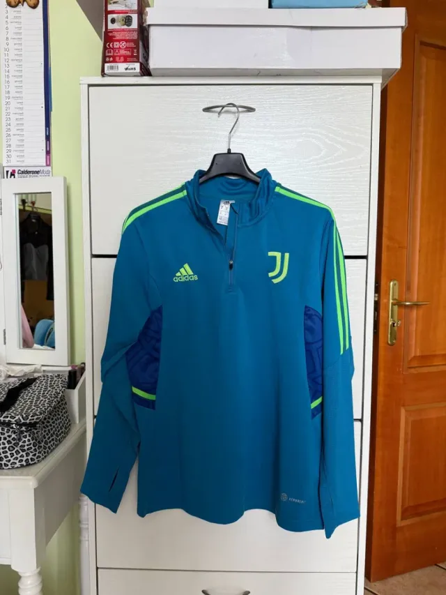 Completo tuta Adidas Juventus blu/verde taglia M
