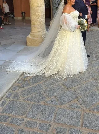 Vestido novia completo. Adriana Alier de Rosa Clar