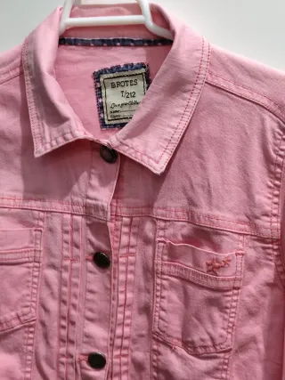 Chaqueta vaquera rosa Brotas