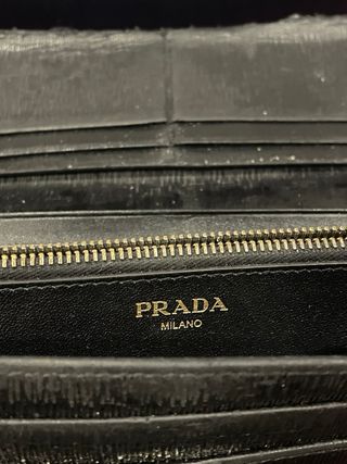 Portafoglio Prada Pattina Nero