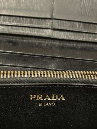 Portafoglio Prada Pattina Nero