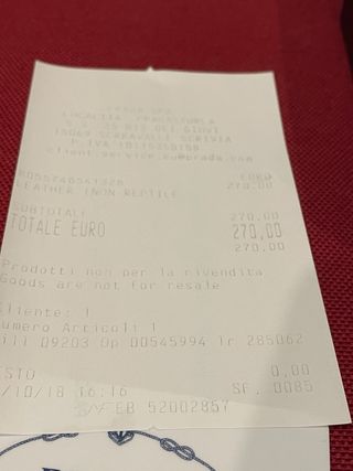 Portafoglio Prada Pattina Nero