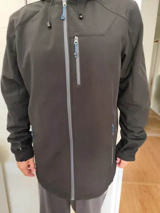 Chaqueta Neopreno Polar Hombre Negra