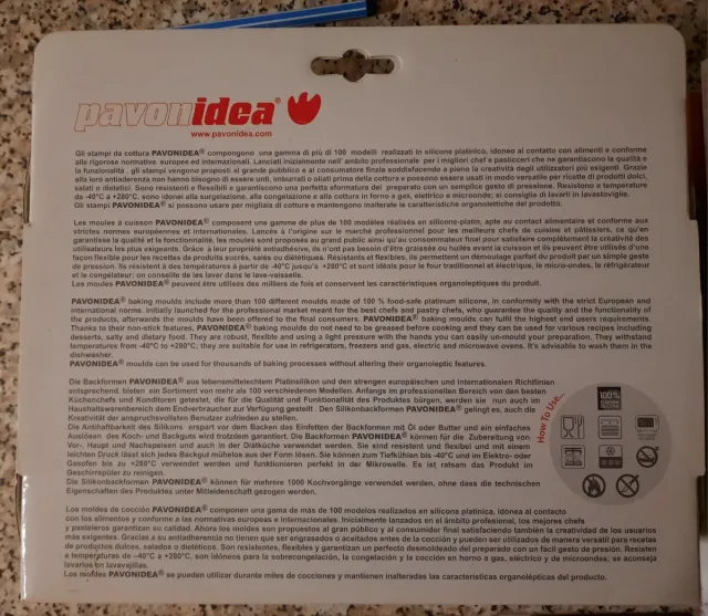 Tortiera Campana Pavonidea Silicone Rossa