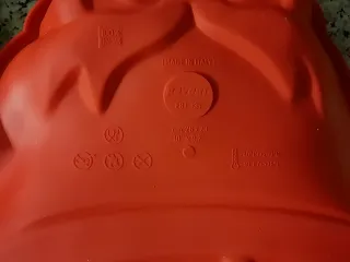 Tortiera Campana Pavonidea Silicone Rossa