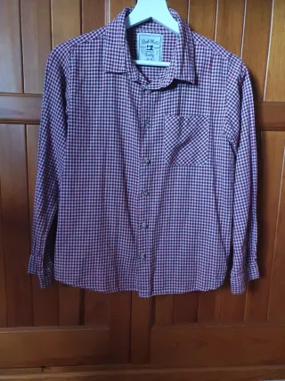 Camisa cuadros niño manga larga