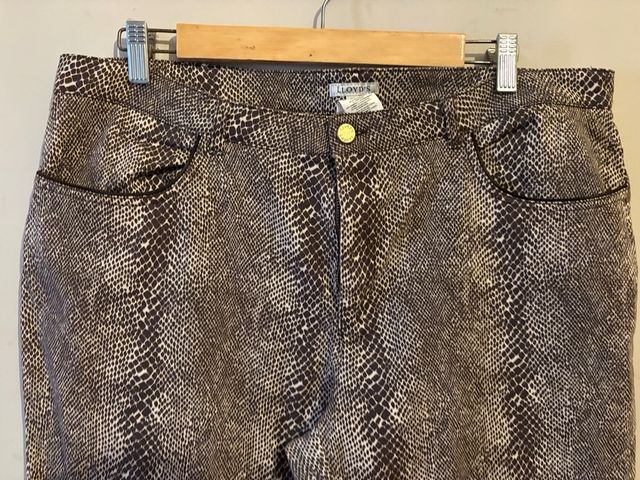 Pantalón estampado serpiente mujer