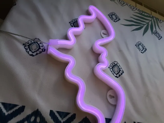 Luz Neón Murciélago Morado