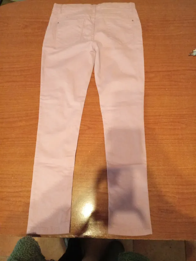 Vaqueros rosas cremallera talla 10-11