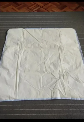 Bolso y mantita de bebé azul