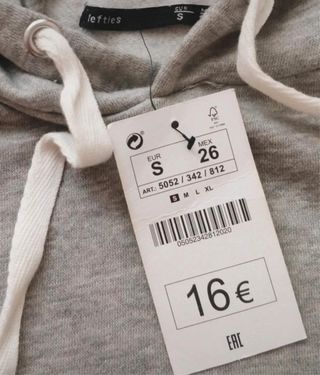Sudadera Lefties Gris con Tiras
