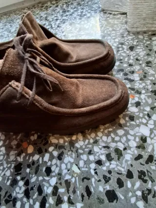 Scarpe uomo scamosciate marroni 43