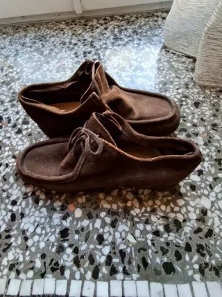 Scarpe uomo scamosciate marroni 43