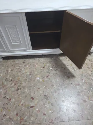 Aparador blanco de madera