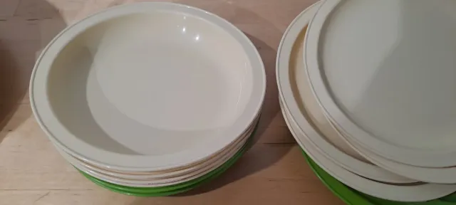 Set 12 piatti plastica campeggio bambini