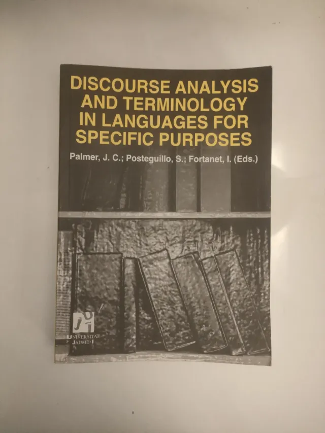 Libro: Discourse Analysis and Terminology