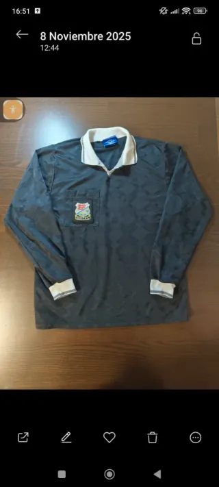 Camiseta Umbro negra Arbitro Vintage Inglaterra