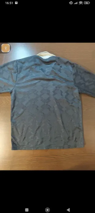 Camiseta Umbro negra Arbitro Vintage Inglaterra