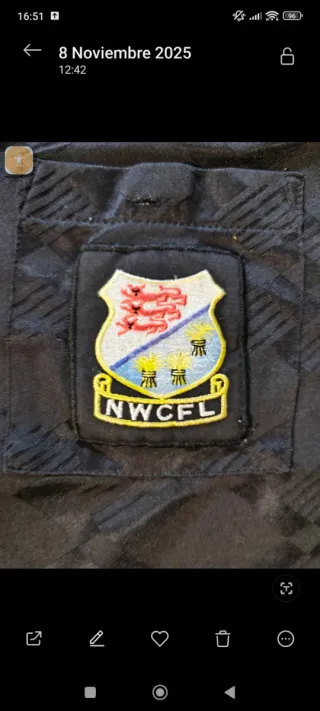 Camiseta Umbro negra Arbitro Vintage Inglaterra