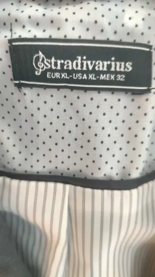 Chaqueta Americana Stradivarius Negra