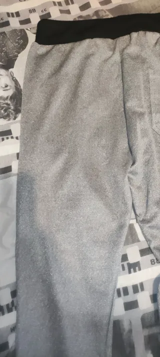 Pantalón XL chándal gris negro