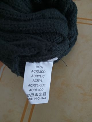 Berretto Uomo Sonny Bono, nero a coste e risvolto