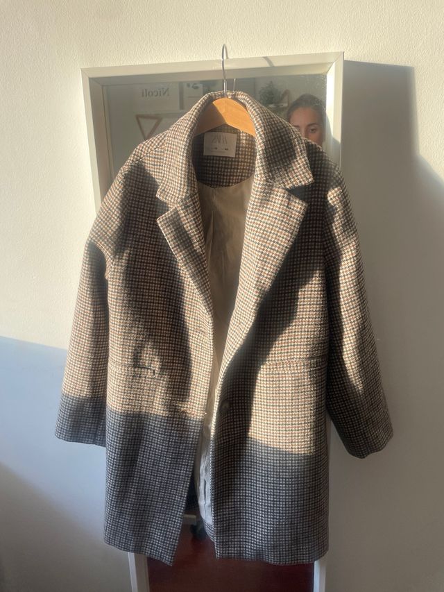 Abrigo cuadros Zara niña 10 años